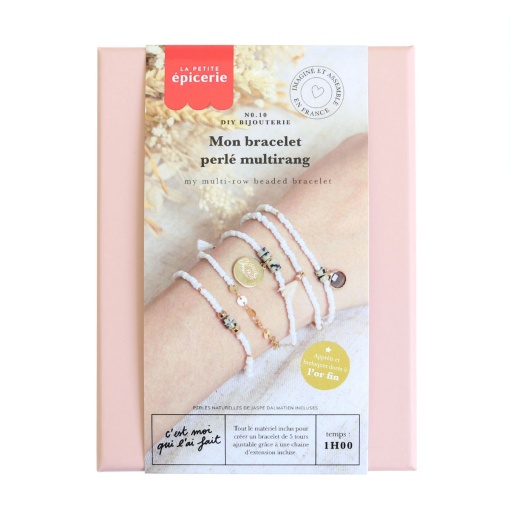 Kit DIY bijouterie - A minha pulseira com missangas multivolta branco La Petite Épicerie