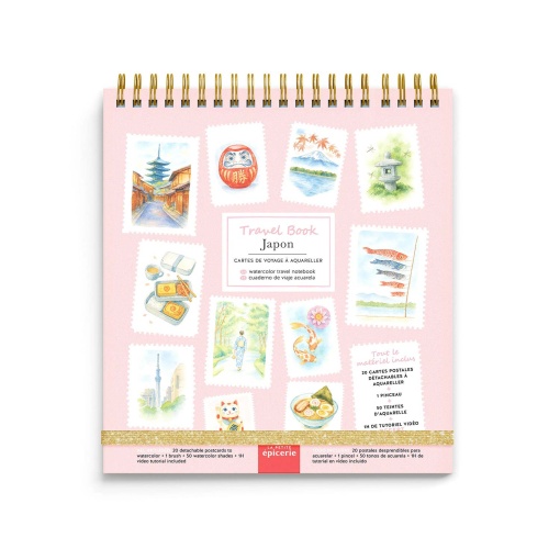 Travel book La Petite Épicerie caderno de viagem para aguarela - Japão