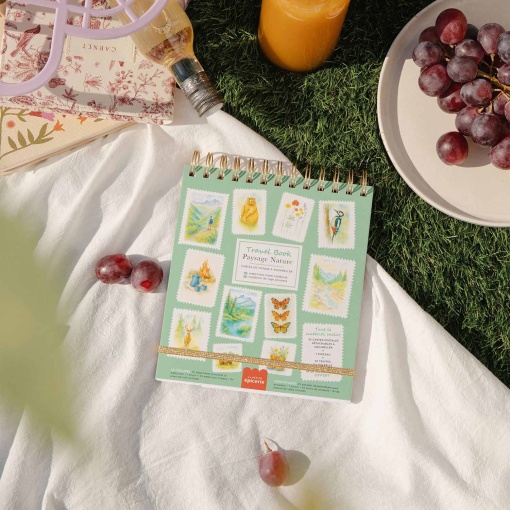 Travel book La Petite Épicerie caderno de viagem para aguarela - Paisagem natureza