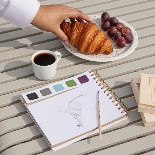 Travel book La Petite Épicerie caderno de viagem para aguarela - primavera em Paris