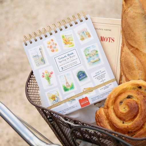 Travel book La Petite Épicerie caderno de viagem para aguarela - primavera em Paris