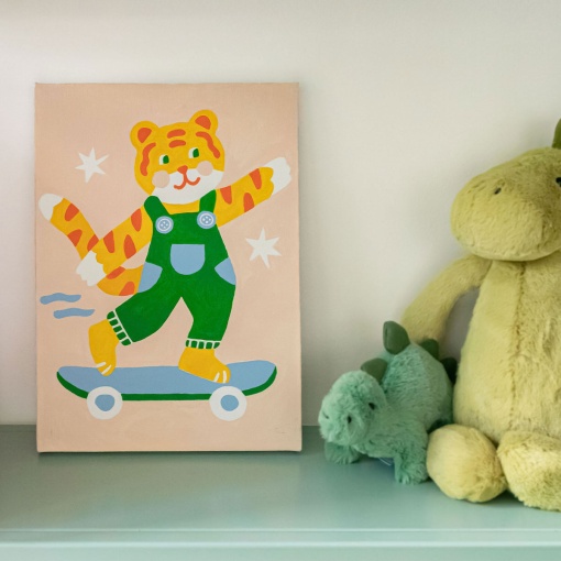 Pintar por números La Petite Épicerie Petit Pinceau Kids 18x25cm - Titi Skate