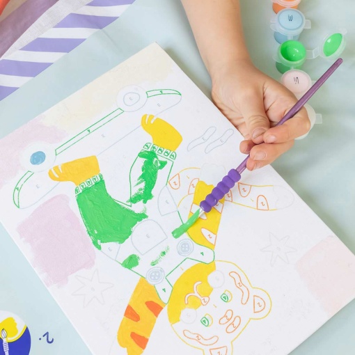 Pintar por números La Petite Épicerie Petit Pinceau Kids 18x25cm - Titi Skate