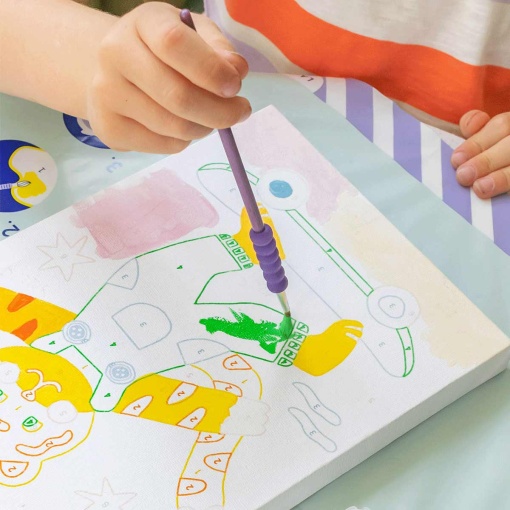 Pintar por números La Petite Épicerie Petit Pinceau Kids 18x25cm - Titi Skate