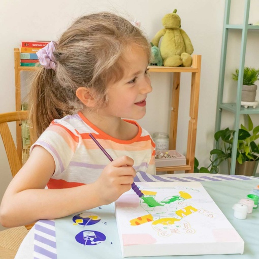 Pintar por números La Petite Épicerie Petit Pinceau Kids 18x25cm - Titi Skate