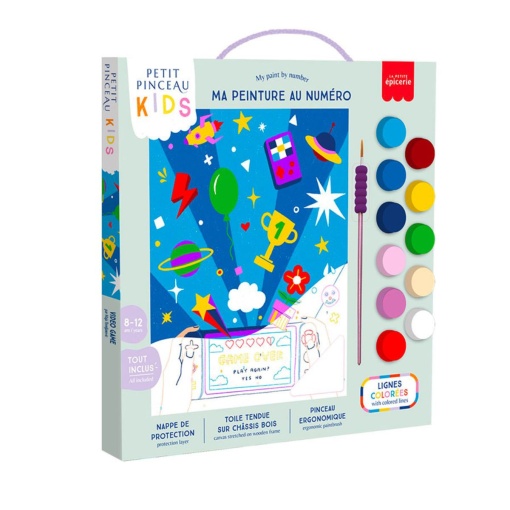 Pintar por números La Petite Épicerie Petit Pinceau Kids 18x25cm - Video Game