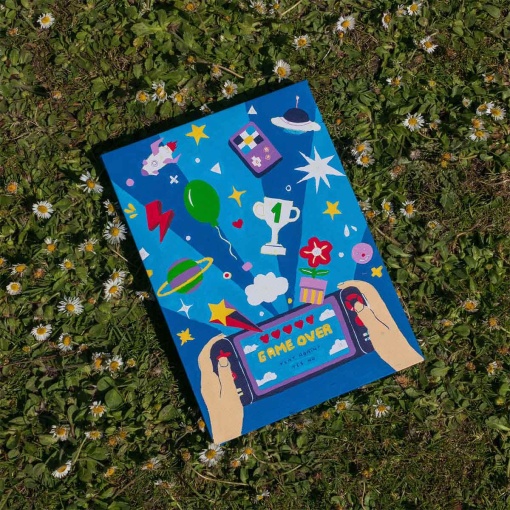 Pintar por números La Petite Épicerie Petit Pinceau Kids 18x25cm - Video Game