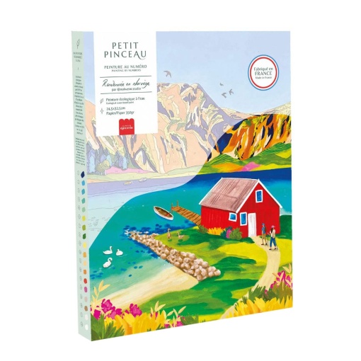 Pintar por números La Petite Épicerie Petit Pinceau 24,5x32,5cm - caminhada na Noruega