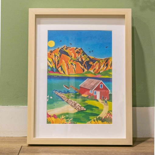 Pintar por números La Petite Épicerie Petit Pinceau 24,5x32,5cm - caminhada na Noruega
