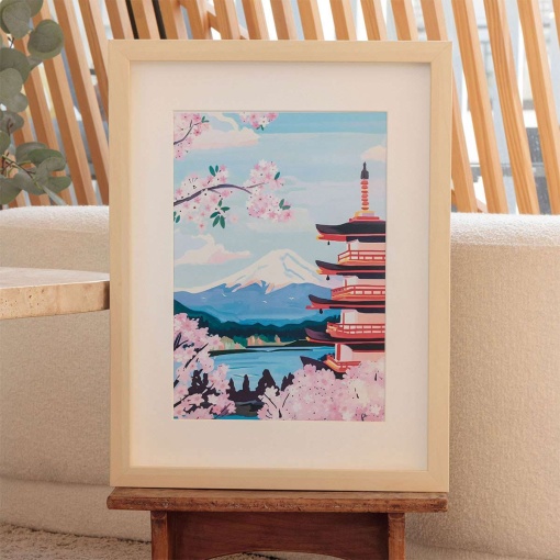 Pintar por números La Petite Épicerie Petit Pinceau 24,5x32,5cm - Monte Fuji