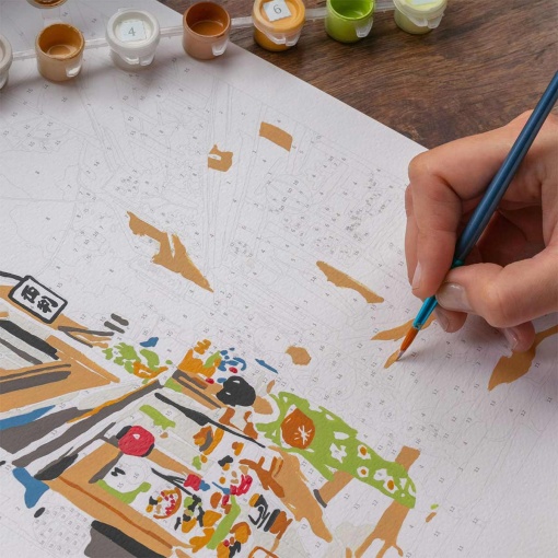 Pintar por números La Petite Épicerie Petit Pinceau 24,5x32,5cm - Kyoto