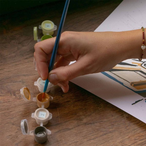 Pintar por números La Petite Épicerie Petit Pinceau 24,5x32,5cm - Kyoto