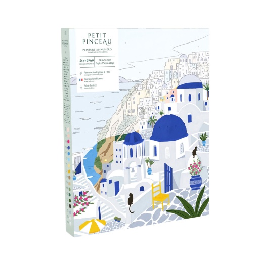 Pintar por números La Petite Épicerie Petit Pinceau 24,5x32,5cm - Santorini