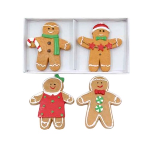 Biscoitos de gengibre 6cm sortido - 2 unidades