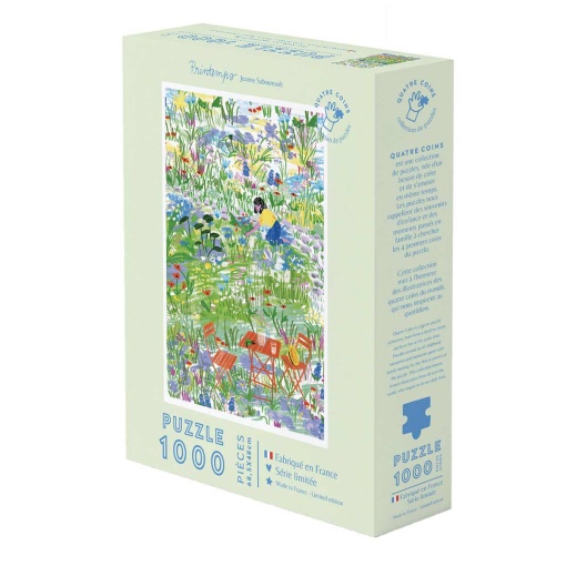 Puzzle La Petite Épicerie Quatre Coins 1000 peças - jardim secreto por Jeanne Saboureault