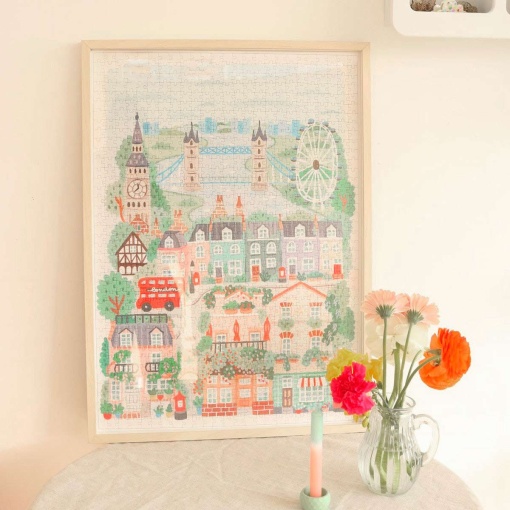 Puzzle La Petite Épicerie Quatre Coins 1000 piezas - Londres de Hoglet&Co