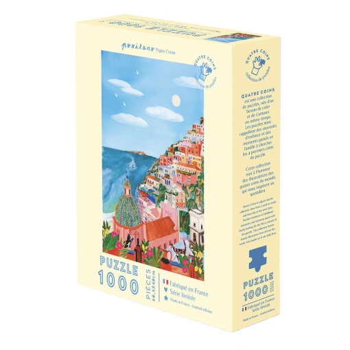 Puzzle La Petite Épicerie Quatre Coins 1000 peças - Positano por Flore @Papier Coton
