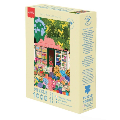Puzzle La Petite Épicerie Quatre Coins 1000 peças - florista por Studio Grand-Père