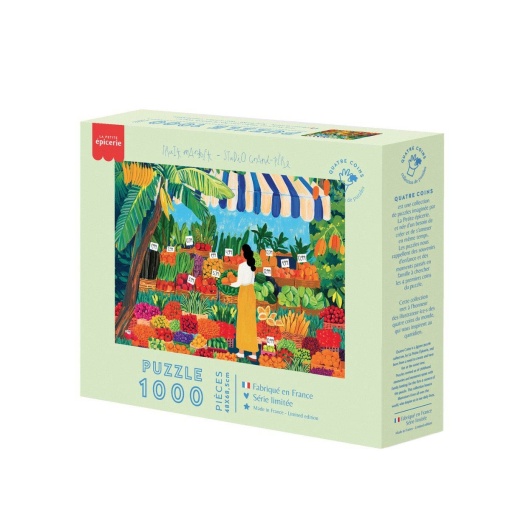 Puzzle La Petite Épicerie Quatre Coins 1000 peças - mercado de fruta