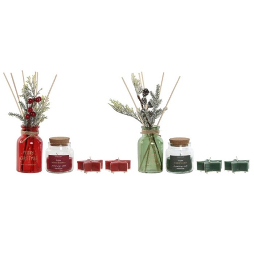 Conjunto ambientador + 3 velas sortido