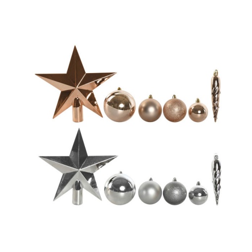 Conjunto bolas de Natal + estrela 33 peças sortido