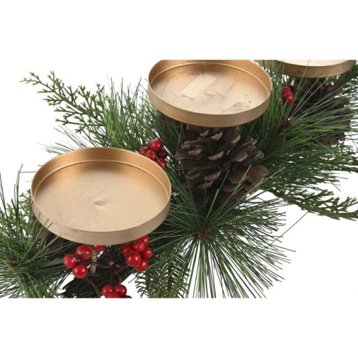 Candle holder in the shape of a branch with pine cones, 43x24x12cm