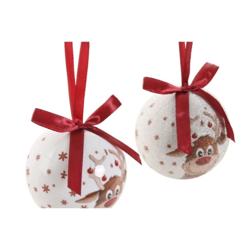 Conjunto bolas de Natal 14 peças rena