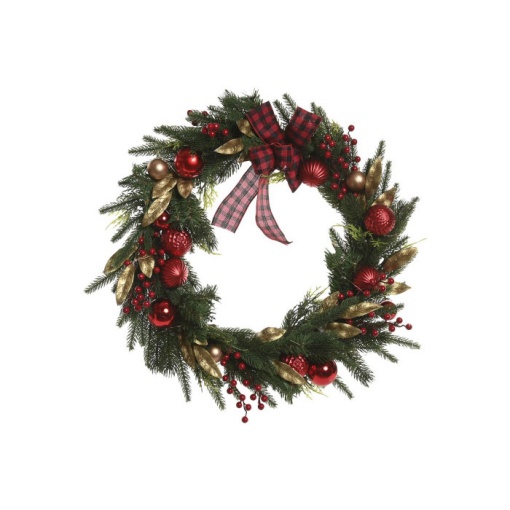 Coroa de Natal com LED 60cm