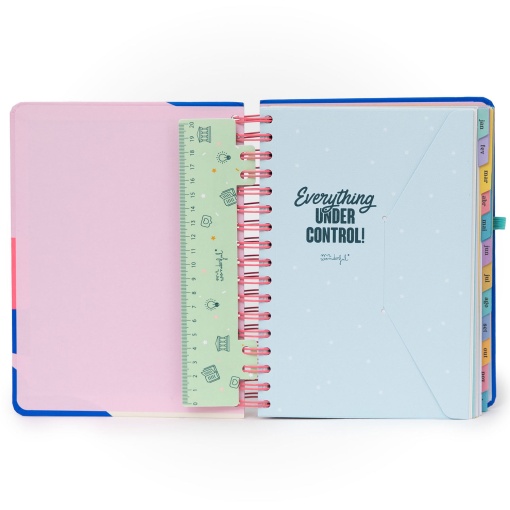 Agenda diária Wonder A5 2026 espiral MR.WONDERFUL "Quando uma porta se abre" + esferográfica apagável