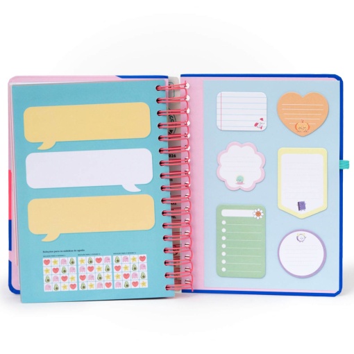 Agenda diária Wonder A5 2026 espiral MR.WONDERFUL "Quando uma porta se abre" + esferográfica apagável