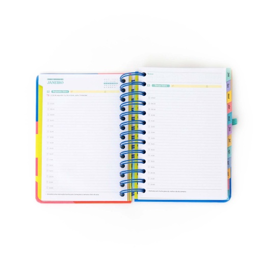 Agenda diária Wonder 134x175mm 2026 espiral MR.WONDERFUL "Quando uma porta se fecha"