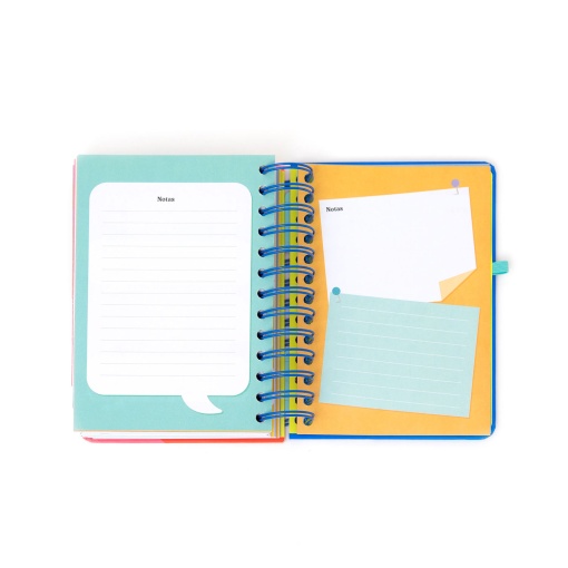 Agenda diária Wonder 134x175mm 2026 espiral MR.WONDERFUL "Quando uma porta se fecha"