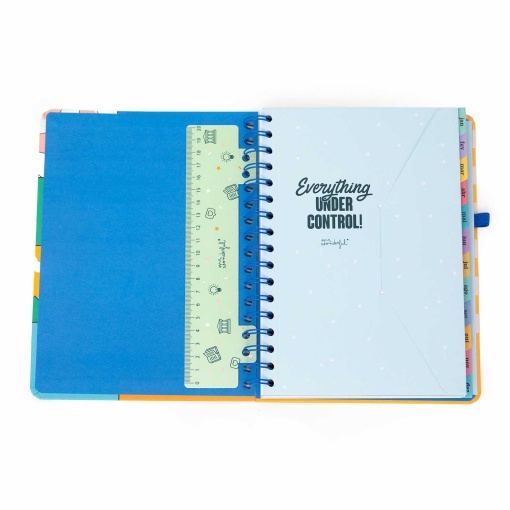 Agenda semanal Wonder A5 2026 espiral MR.WONDERFUL "Planos random" + esferográfica apagável