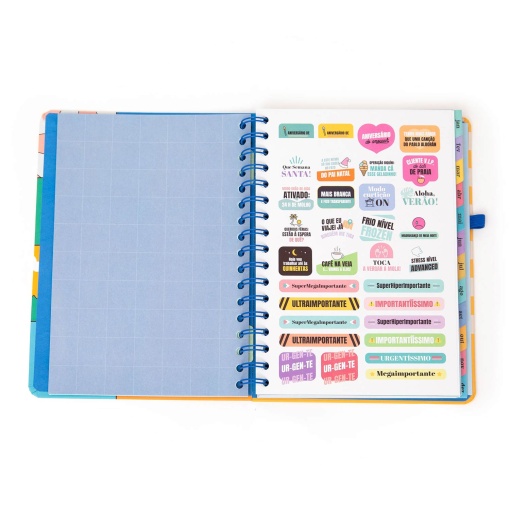 Agenda semanal Wonder A5 2026 espiral MR.WONDERFUL "Planos random" + esferográfica apagável