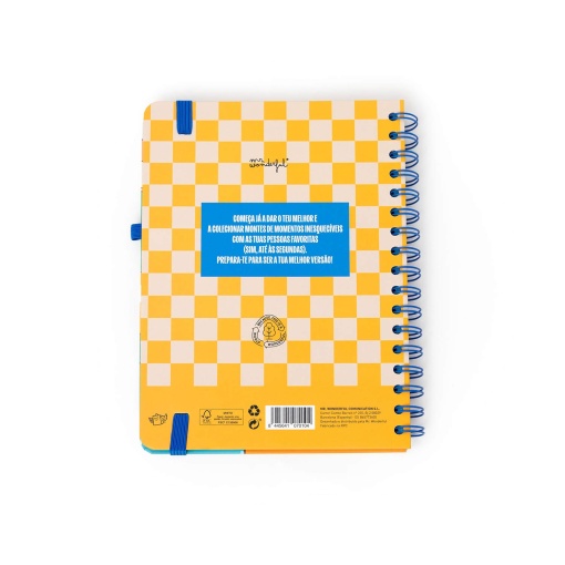 Agenda semanal Wonder A5 2026 espiral MR.WONDERFUL "Planos random" + esferográfica apagável