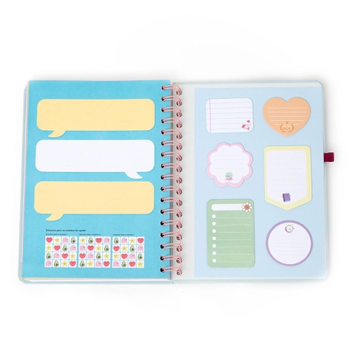 Agenda semanal Wonder A5 2026 espiral MR.WONDERFUL "Objetivo da semana" + esferográfica apagável