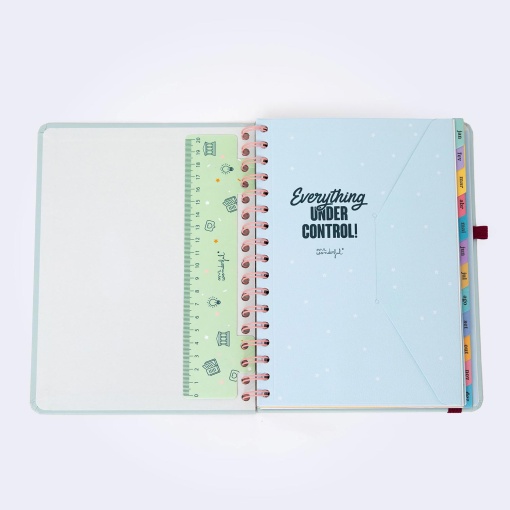 Agenda semanal Wonder A5 2026 espiral MR.WONDERFUL "Objetivo da semana" + esferográfica apagável