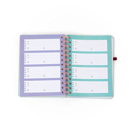 Agenda semanal Wonder 170x173mm 2026 espiral MR.WONDERFUL "Objetivo da semana"