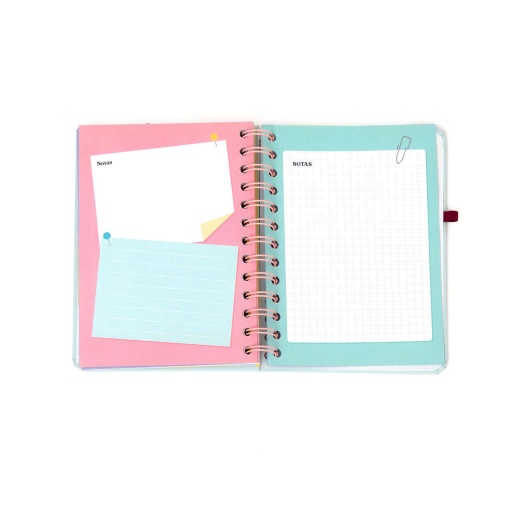 Agenda semanal Wonder 170x173mm 2026 espiral MR.WONDERFUL "Objetivo da semana"
