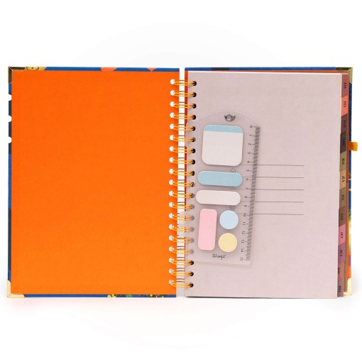 Agenda diária Office 170x226mm 2026 espiral MR.WONDERFUL "Non stop" + esferográfica