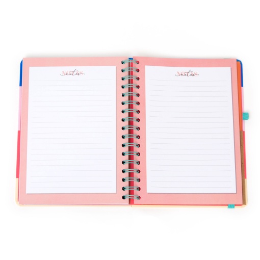 Agenda semanal Office A5 2026 espiral MR.WONDERFUL "Por onde começamos?" + esferográfica apagável