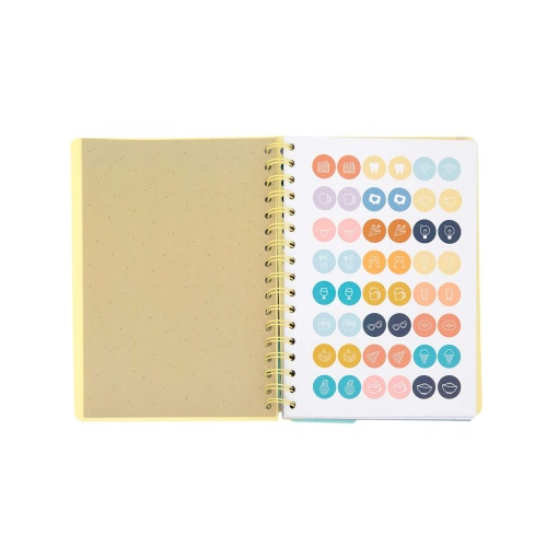 Agenda semanal Basic A5 2026 espiral MR.WONDERFUL "La vie est belle"