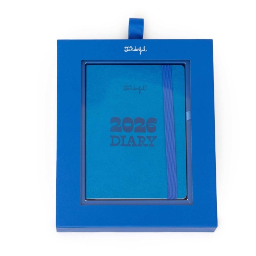 Agenda semanal Pocket 128x172mm 2026 MR.WONDERFUL azul