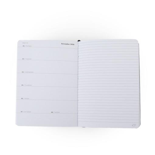 Agenda semanal Pocket 128x172mm 2026 MR.WONDERFUL verde