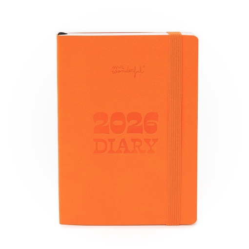 Agenda semanal Pocket 128x172mm 2026 MR.WONDERFUL laranja
