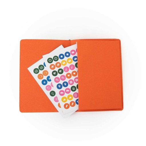 Agenda semanal Pocket 128x172mm 2026 MR.WONDERFUL laranja