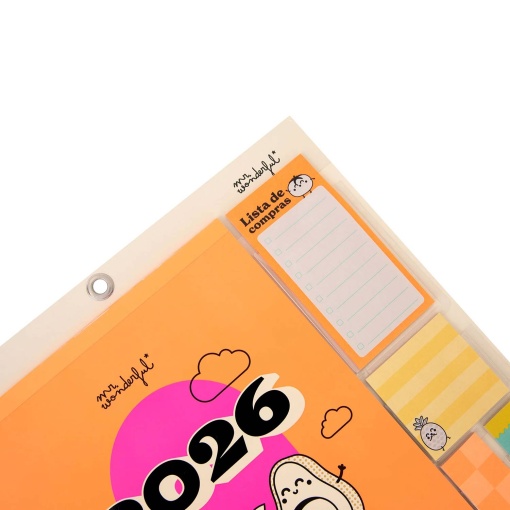 Calendário de parede magnético familiar 2026 MR.WONDERFUL "A melhor versão de nós"