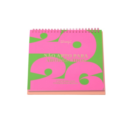 Calendário de mesa 2026 MR.WONDERFUL "Não apto para aborrecidos"