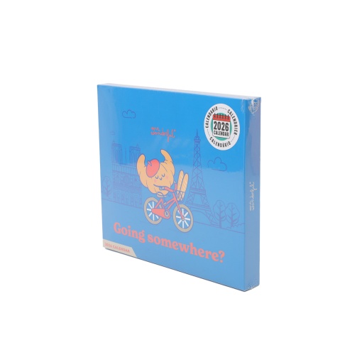 Calendário de mesa 2026 MR.WONDERFUL "Going somewhere?"