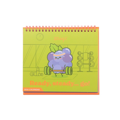 Calendário de mesa 2026 MR.WONDERFUL "Ready, steady...go"